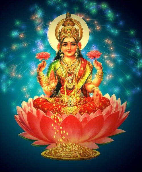 hindu god with many arms - Goddess Lakshmi
